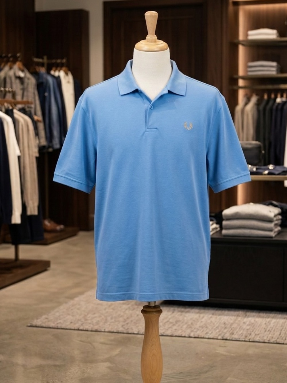 Fred Perry Men's Light Blue Polo Shirt